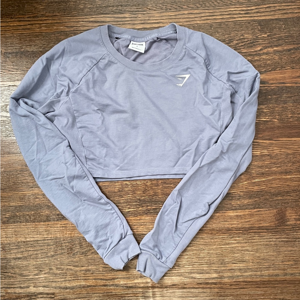 Gymshark cropped crew neck lilac lavender